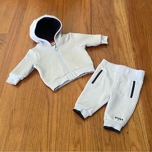 Hugo Boss Infant Zip Up Hoodie and Track Pants Set